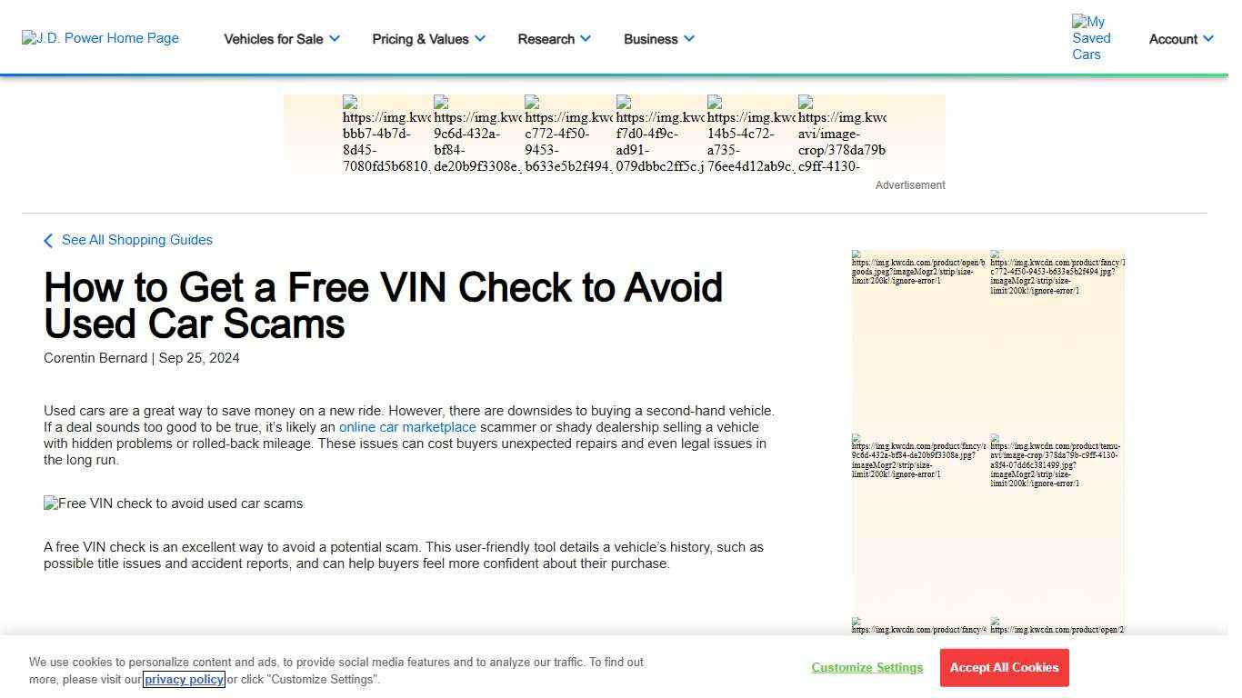How to Get a Free VIN Check to Avoid Used Car Scams